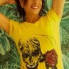 Camiseta pintada a mano Calavera