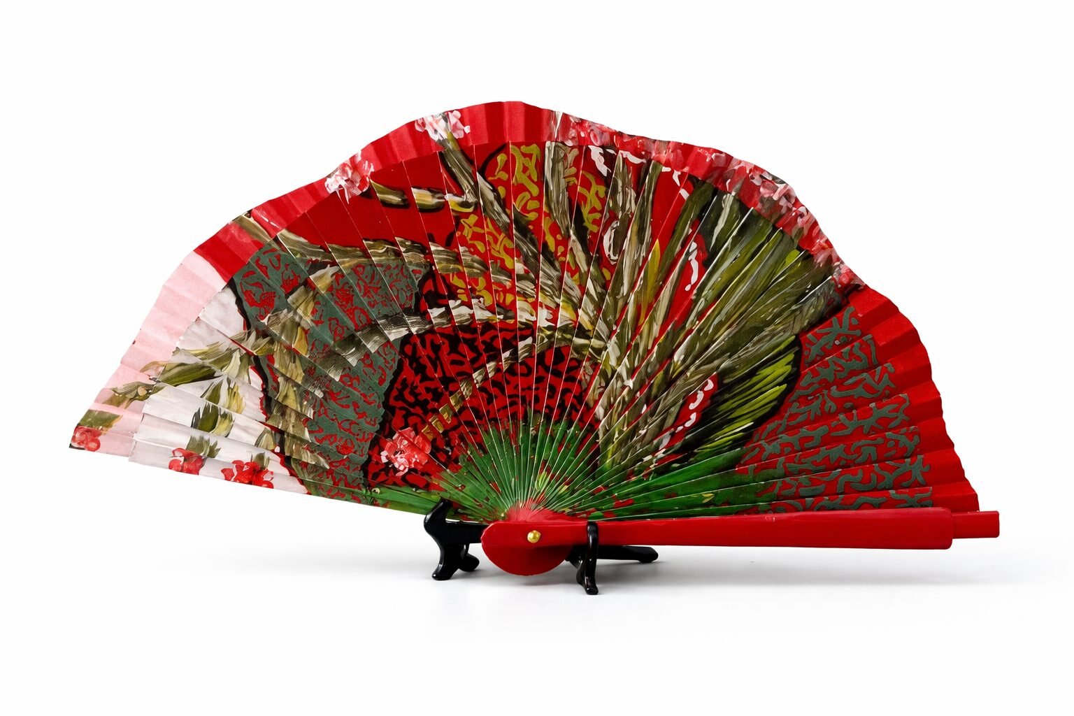 Silvestre abanico pintado a mano bymirene