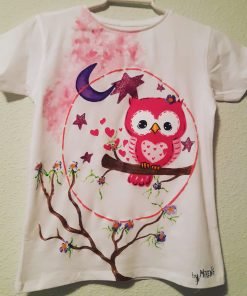 Camisetas pintadas de buhos