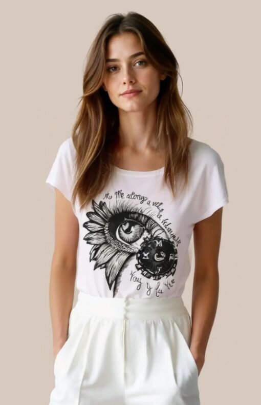 Camiseta pintada a mano No me detengo