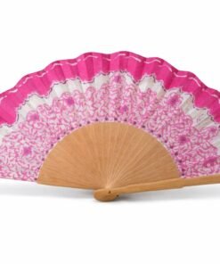 Aroma de rosa abanico pintado a mano bymirene