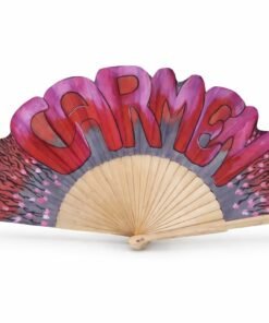 Carmen abanico pintado a mano bymirene