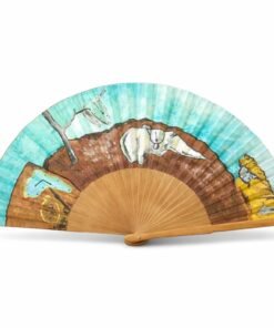 Dalí Abanico pintado a mano bymirene