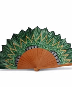 Espinoso abanico pintado a mano bymirene