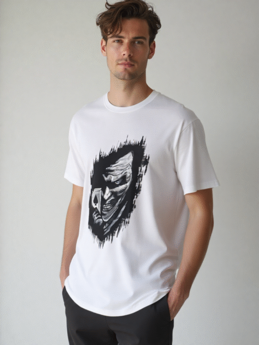 Wild Joker Camiseta pintada a mano byMIRENE